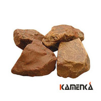 Камни для бани Яшма сургучная обвалованый коробка 10 кг